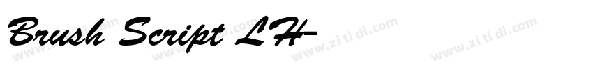 Brush Script LH字体转换